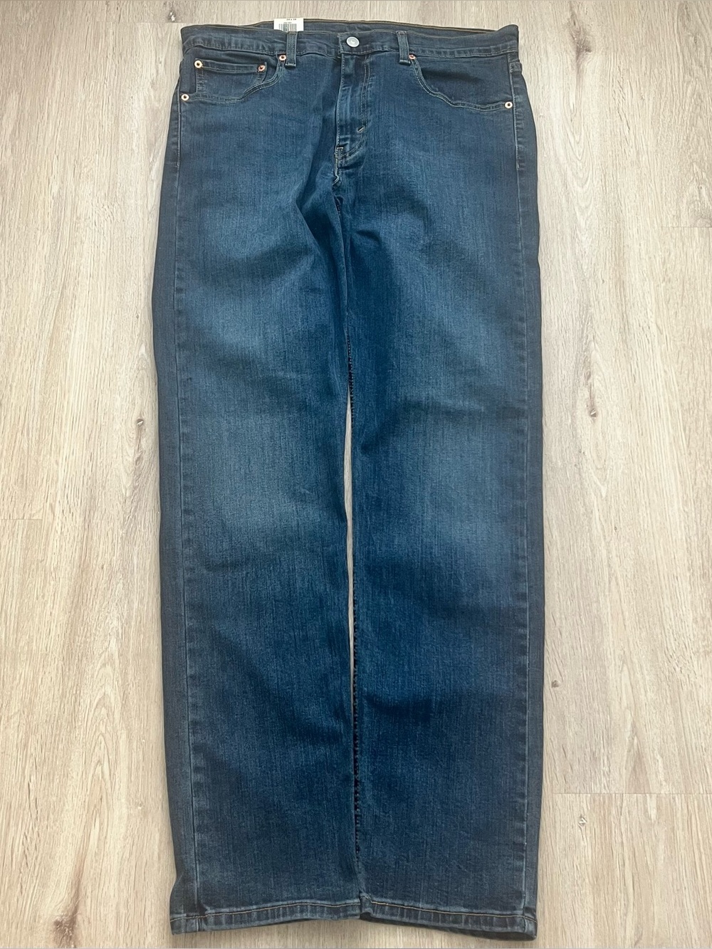Levi's 502 Taper Stretch Jeans Mens 34x34 Blue Medium Wash Denim NWT